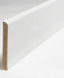 PLINTHE MDF 10*100 EN 2,44 ML PREPEINT BORD ARRONDI